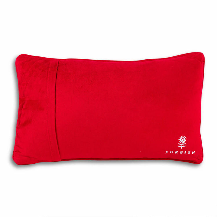 Furbish Studio Dreaming of Wine Needlepoint Pillow red back | MILK MONEY milkmoney.co | 	Home decor online, Modern home decor, Luxury home furnishings, Best home decor, Home accessories for sale, Living room furniture sets, Kitchen decor ideas, Wall art for home, Bathroom accessories, Vintage home decor, Minimalist home decor
