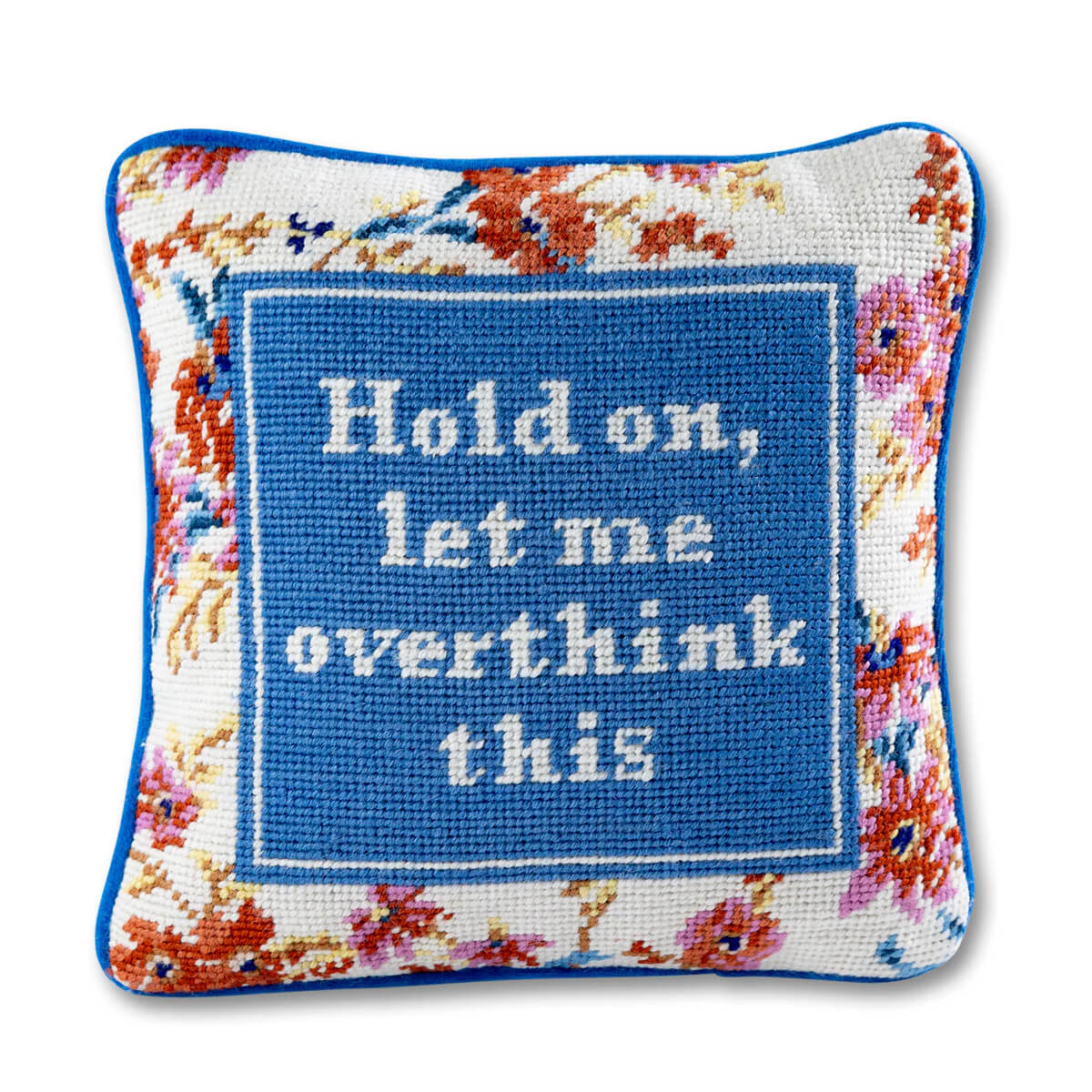 Furbish Studio Overthink Needlepoint Pillow