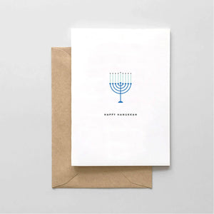 Happy Hanukkah Card front MILK MONEY \ cute gift card
