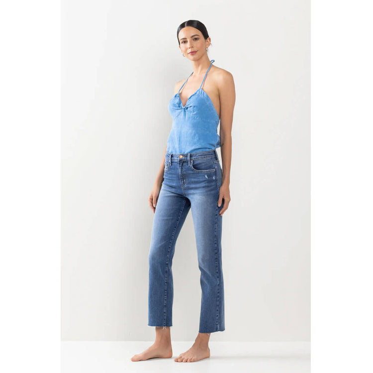 Buy MID RISE SWEET STRAIGHT JEAN for USD 29.99