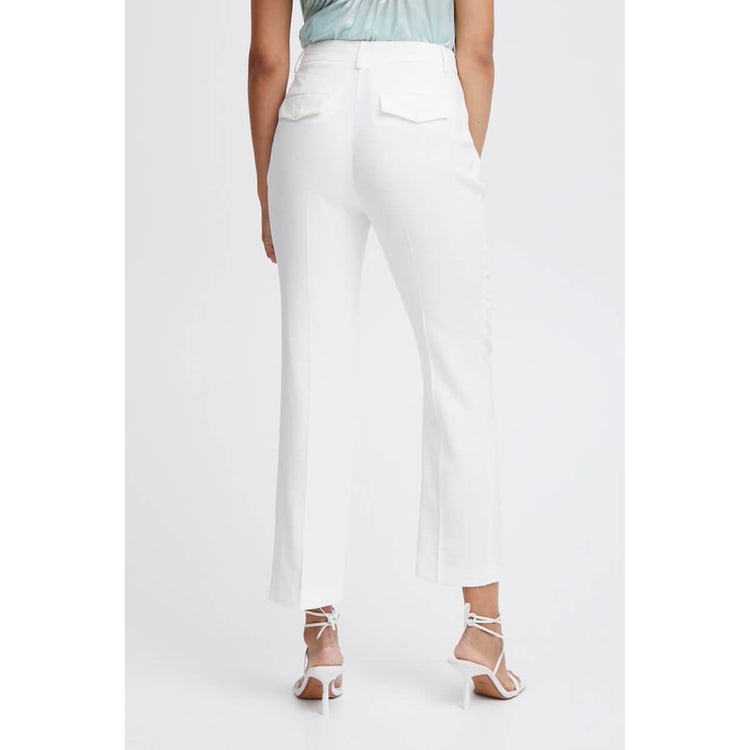 High Waisted Workday Slacks white back | MILK MONEY milkmoney.co | cute pants for women. cute trendy pants.