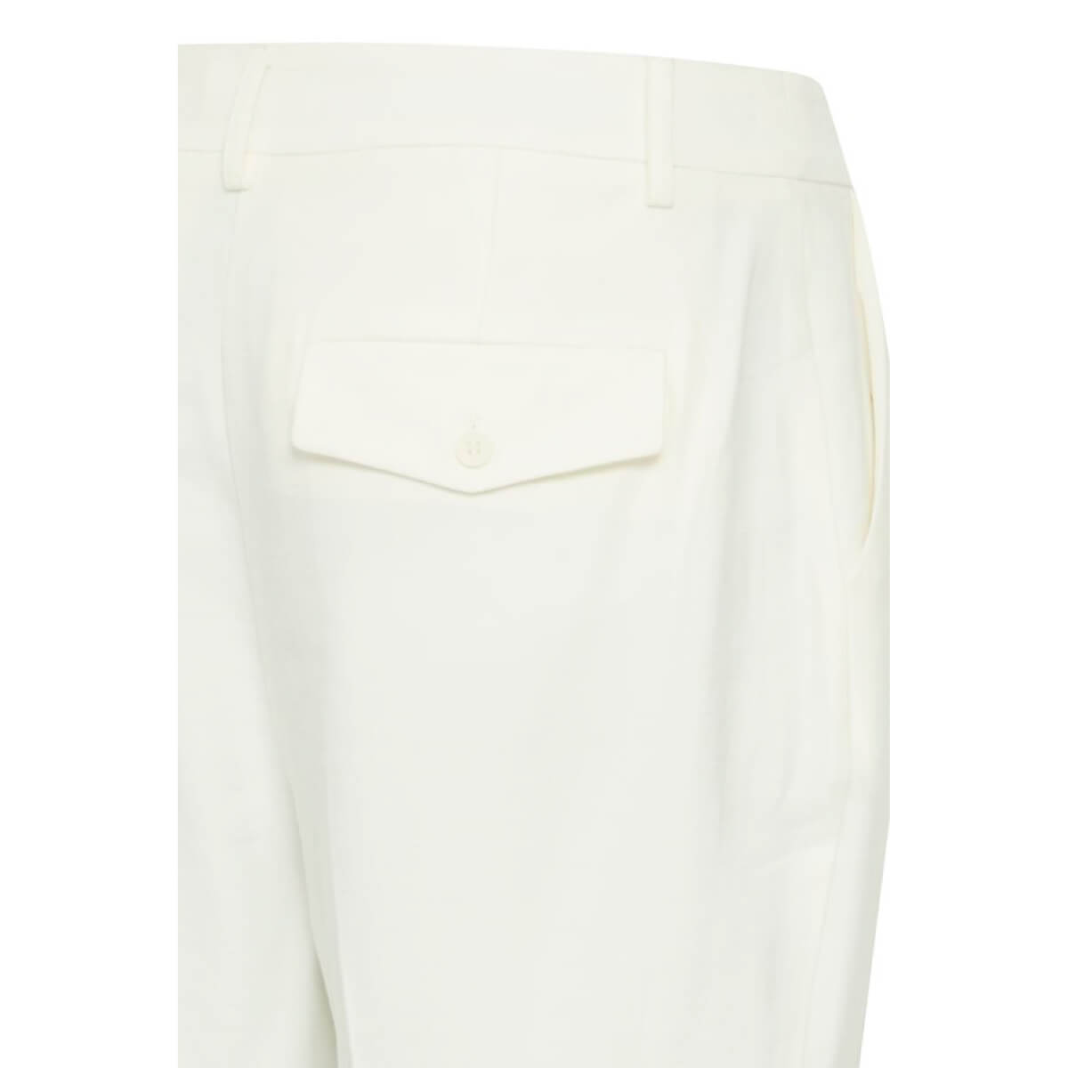 High Waisted Workday Slacks white back detail | MILK MONEY milkmoney.co | cute pants for women. cute trendy pants.