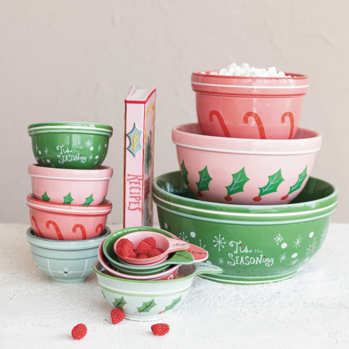 Holiday Nesting Mixing Bowl Set