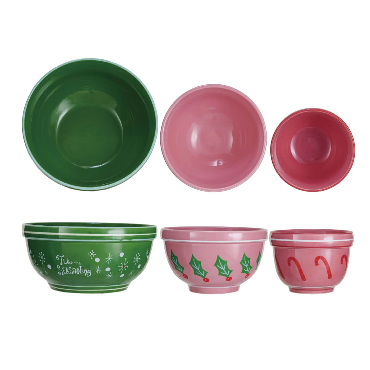 Holiday Nesting Mixing Bowl Set