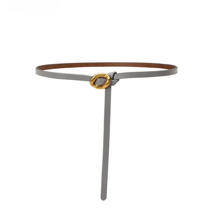 Ins Buckle Thin Belt