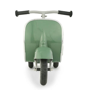 Kid's Primo Sierra Ride-On Scooter green front | MILK MONEY milkmoney.co | white elephant gift ideas, gift, mother's day gift ideas, white elephant gift, gift shops near me, cute home decor, mother's day gift, cute home accents, handmade in USA, elegant home decor