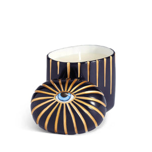 L'Objet Lito Blu Candle open | MILK MONEY milkmoney.co | white elephant gift ideas, gift, mother's day gift ideas, white elephant gift, gift shops near me, cute home decor, mother's day gift, cute home accents, handmade in USA, elegant home decor, luxury home, luxury gifts