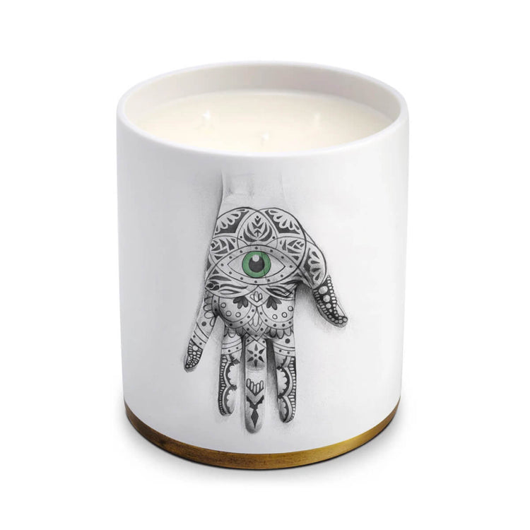 L'Objet Mamounia No.28 Candle - 3 Wick front | MILK MONEY milkmoney.co | white elephant gift ideas, gift, mother's day gift ideas, white elephant gift, gift shops near me, cute home decor, mother's day gift, cute home accents, handmade in USA, elegant home decor
