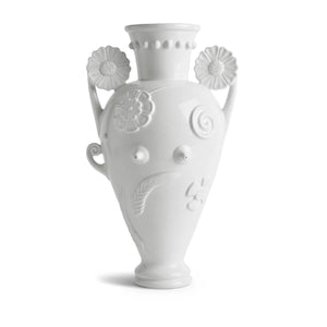 L'Objet Pantheon Persephone Amphora white front | MILK MONEY | milkmoney.co | home decor, cute home decor, luxury home decor