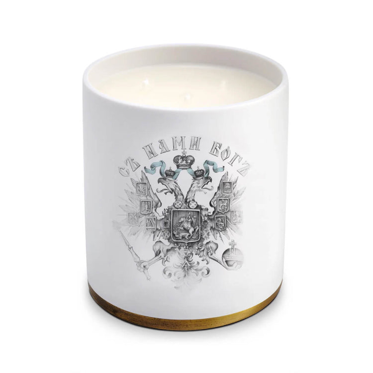 L'Objet Thé Russe No.75 Candle - 3 Wick front | MILK MONEY milkmoney.co | white elephant gift ideas, gift, mother's day gift ideas, white elephant gift, gift shops near me, cute home decor, mother's day gift, cute home accents, handmade in USA, elegant home decor
