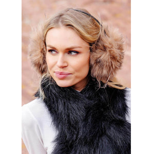 Leopard Faux Fur Earmuffs front | MILK MONEY milkmoney.co | women's accessories. cute accessories. trendy accessories. cute accessories for girls. ladies accessories. women's fashion accessories.
