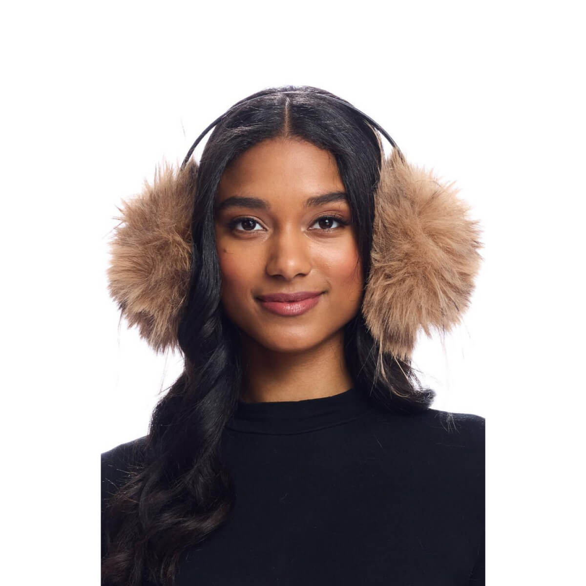 Leopard Faux Fur Earmuffs front | MILK MONEY milkmoney.co | women's accessories. cute accessories. trendy accessories. cute accessories for girls. ladies accessories. women's fashion accessories.
