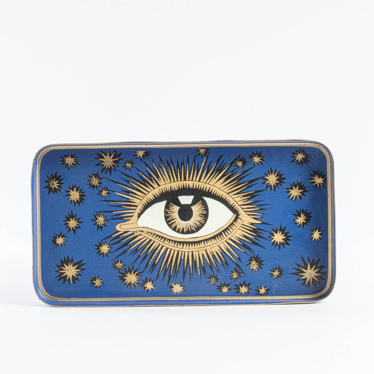 Les Ottomans Eye Hand-Painted Iron Tray