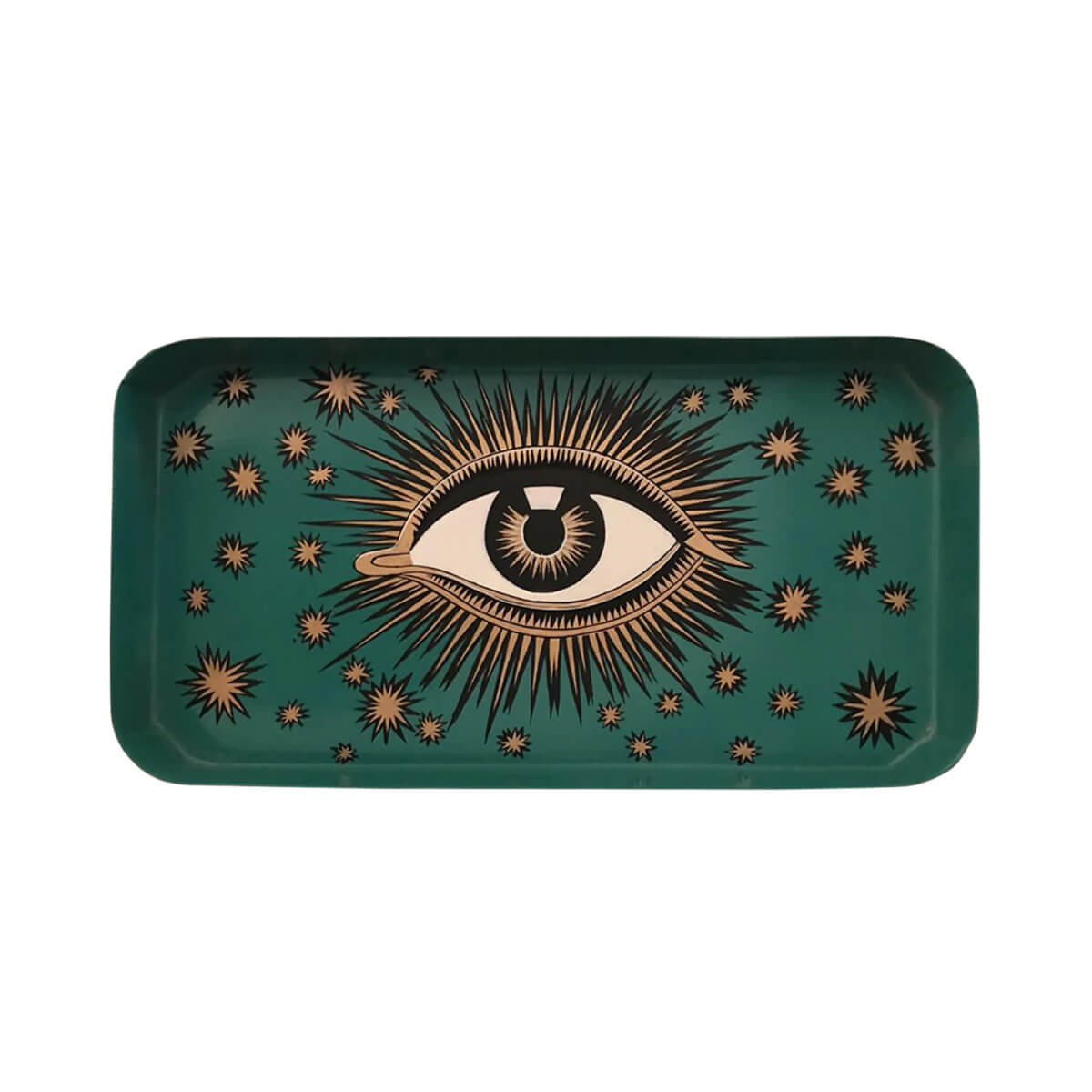 Les Ottomans Eye Hand-Painted Iron Tray