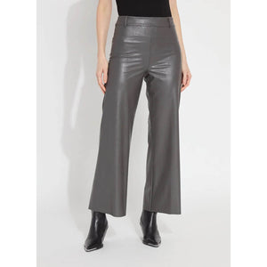 Lysse Vegan Leather Wide Leg Pant grey front | MILK MONEY milkmoney.co | cute clothes for women. womens online clothing. trendy online clothing stores. womens casual clothing online. trendy clothes online. trendy women's clothing online. ladies online clothing stores. trendy women's clothing stores. cute female clothes.
