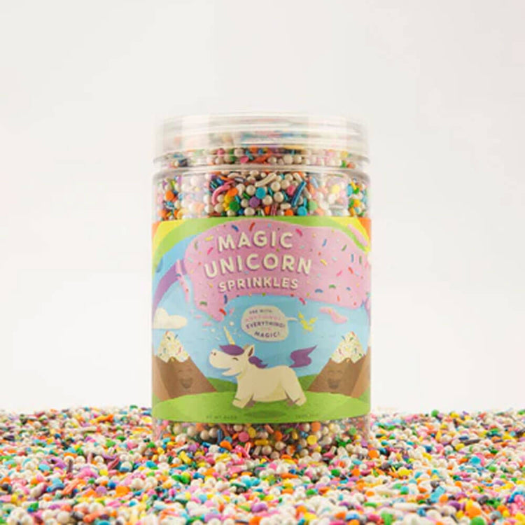 Magic Unicorn Sprinkles! front | MILK MONEY milkmoney.co | white elephant gift ideas, gift, mother's day gift ideas, white elephant gift, gift shops near me, cute home decor, mother's day gift, cute home accents, handmade in USA, elegant home decor