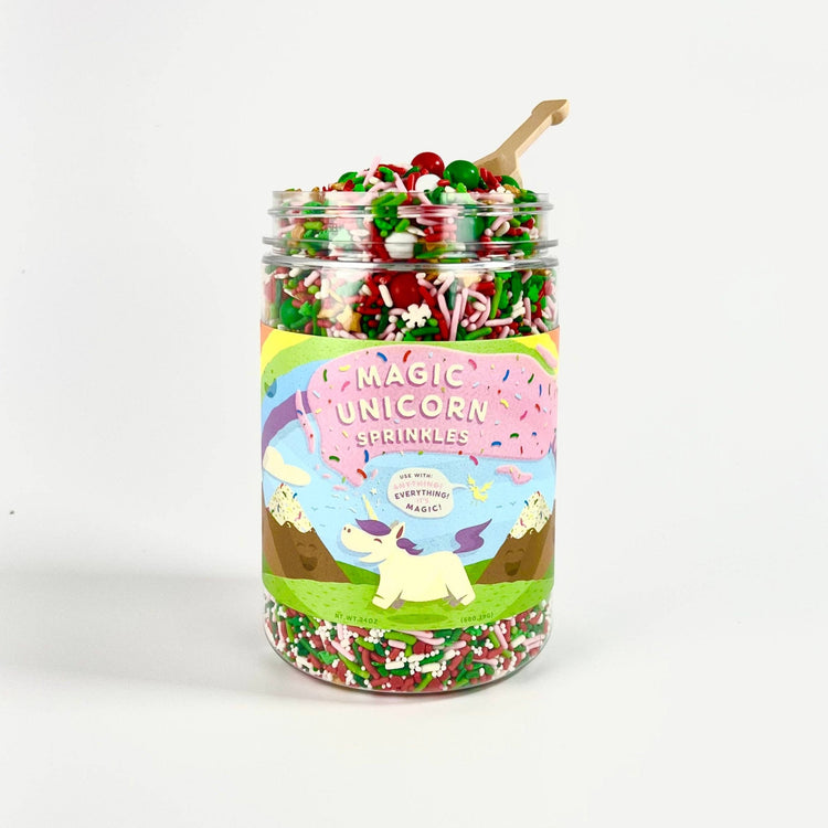 Magic Unicorn Holiday Sprinkles front | MILK MONEY milkmoney.co | white elephant gift ideas, gift, mother's day gift ideas, white elephant gift, gift shops near me, cute home decor, mother's day gift, cute home accents, handmade in USA, elegant home decor