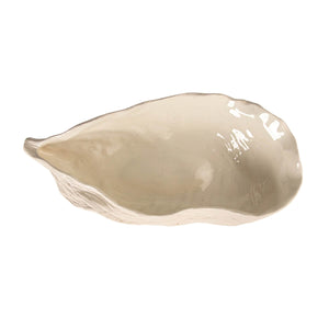 Oyster Shell Shaped Large Stoneware Bowl white top | MILK MONEY milkmoney.co | 	Home decor online, Modern home decor, Luxury home furnishings, Best home decor, Home accessories for sale, Living room furniture sets, Kitchen decor ideas, Wall art for home, Bathroom accessories, Vintage home decor, Minimalist home decor
