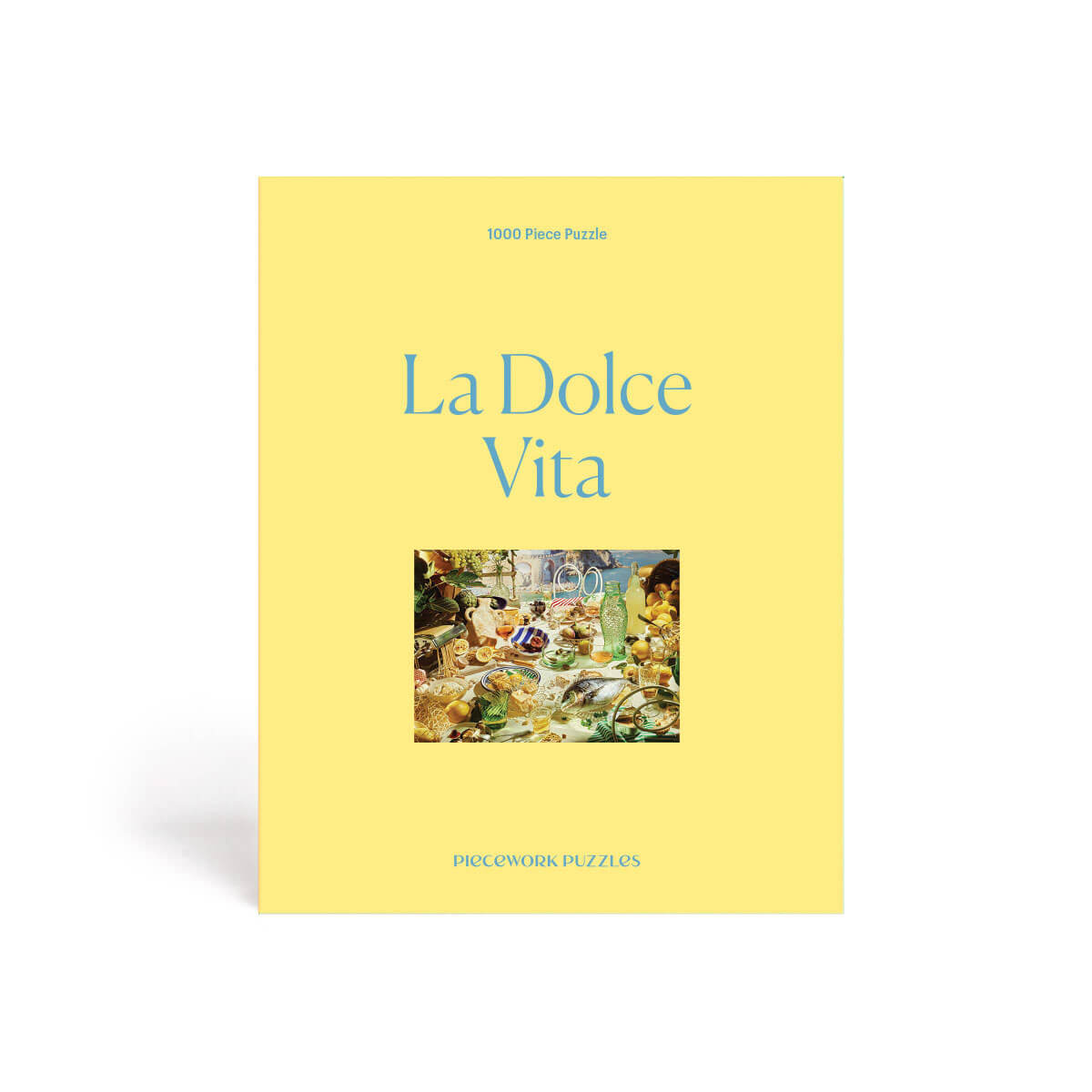 Piecework Puzzles La Dolce Vita Puzzle front | MILK MONEY milkmoney.co | white elephant gift ideas, gift, mother's day gift ideas, white elephant gift, gift shops near me