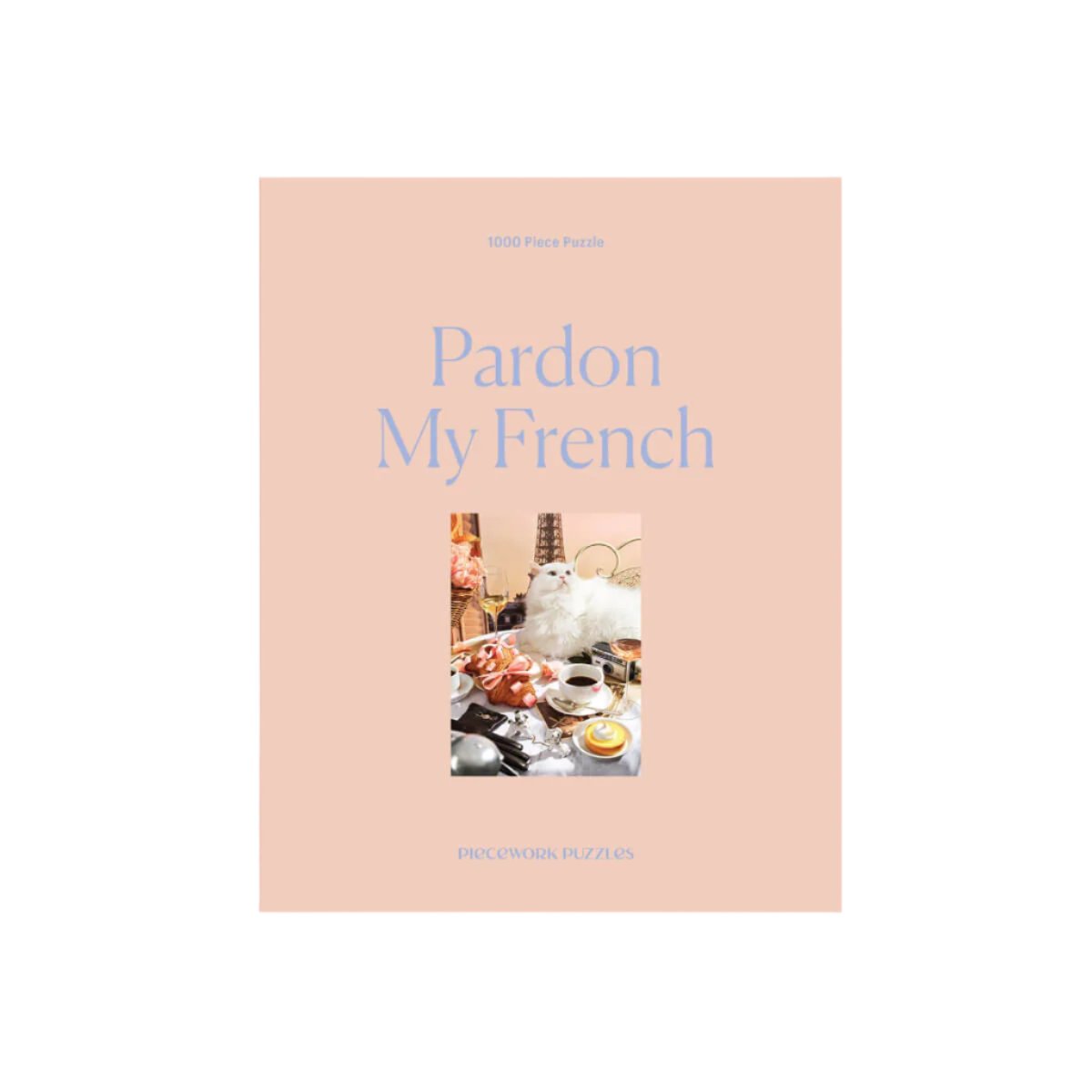 Piecework Puzzles Pardon My French front | MILK MONEY milkmoney.co | white elephant gift ideas, gift, mother's day gift ideas, white elephant gift, gift shops near me, cute home decor, mother's day gift, cute home accents, handmade in USA, elegant home decor
