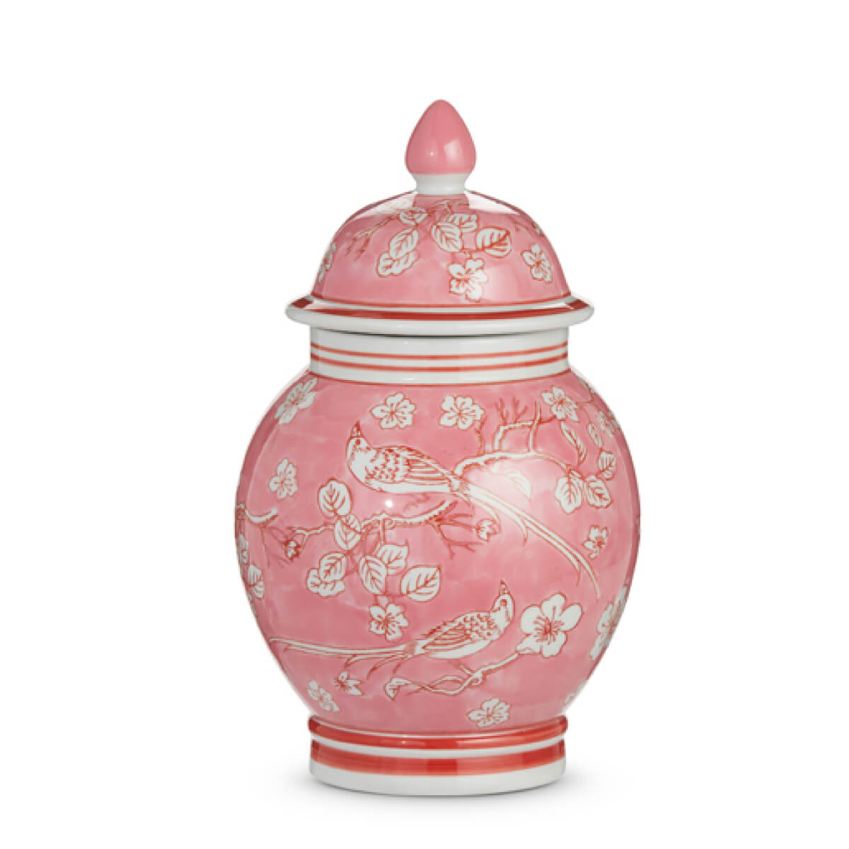 Pink Ginger Lidded Decorative Jar pink front | MILK MONEY milkmoney.co | 	Home decor online, Modern home decor, Luxury home furnishings, Best home decor, Home accessories for sale, Living room furniture sets, Kitchen decor ideas, Wall art for home, Bathroom accessories, Vintage home decor, Minimalist home decor