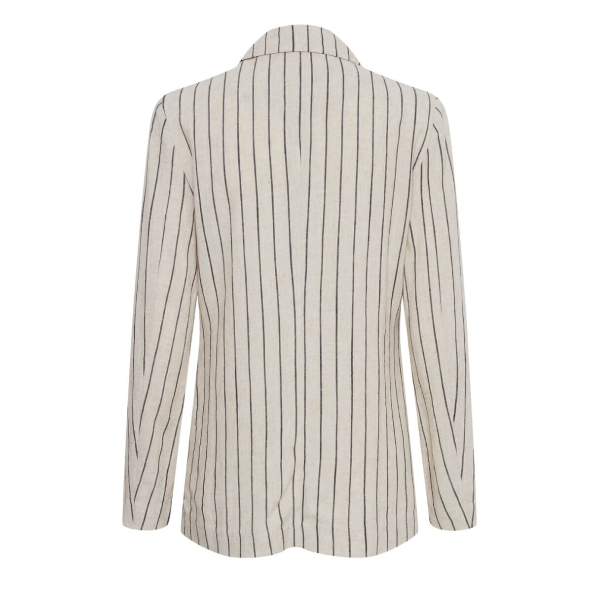 Pinstriped Linen Blazer back | MILK MONEY milkmoney.co | cute jackets for women. cute coats. cool jackets for women. stylish jackets for women. trendy jackets for women. trendy womens coats.