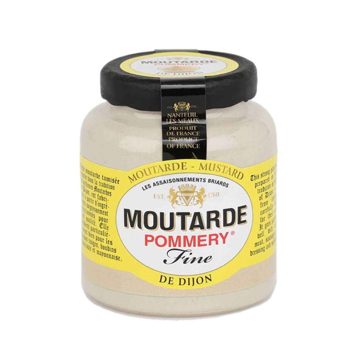 Pommery Dijon Mustard in 3.5 oz Stone Jar front | MILK MONEY milkmoney.co | white elephant gift ideas, gift, mother's day gift ideas, white elephant gift, gift shops near me