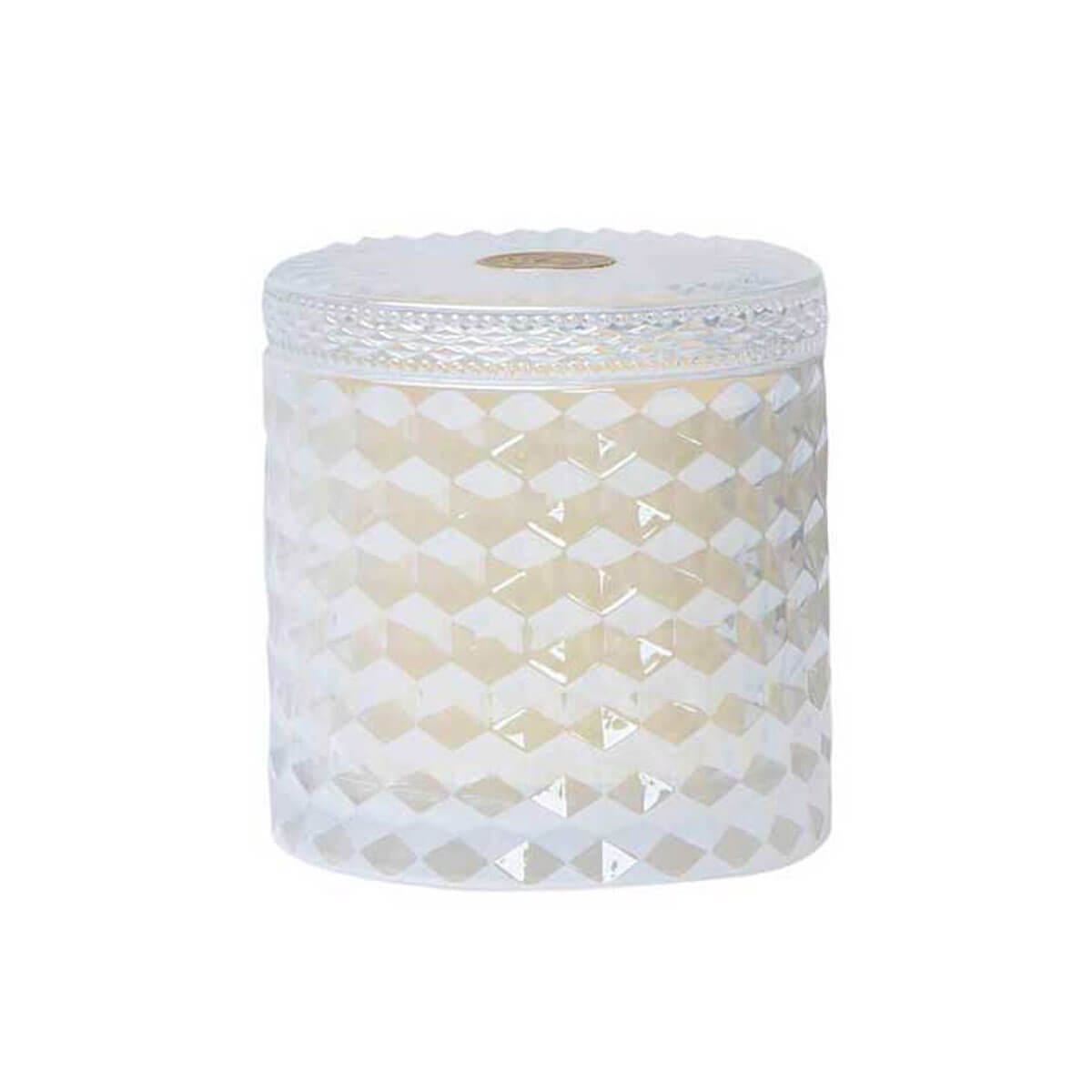 Prosecco Shimmer Double Wick Candle front white | MILK MONEY milkmoney.co | soy wax candles, small candles. natural candles, organic candles, scented soy candles, concrete candle, hand poured candles, hand poured soy candles, cement candle, hand poured soy wax candles, scented hand poured candles, hand poured scented candles
