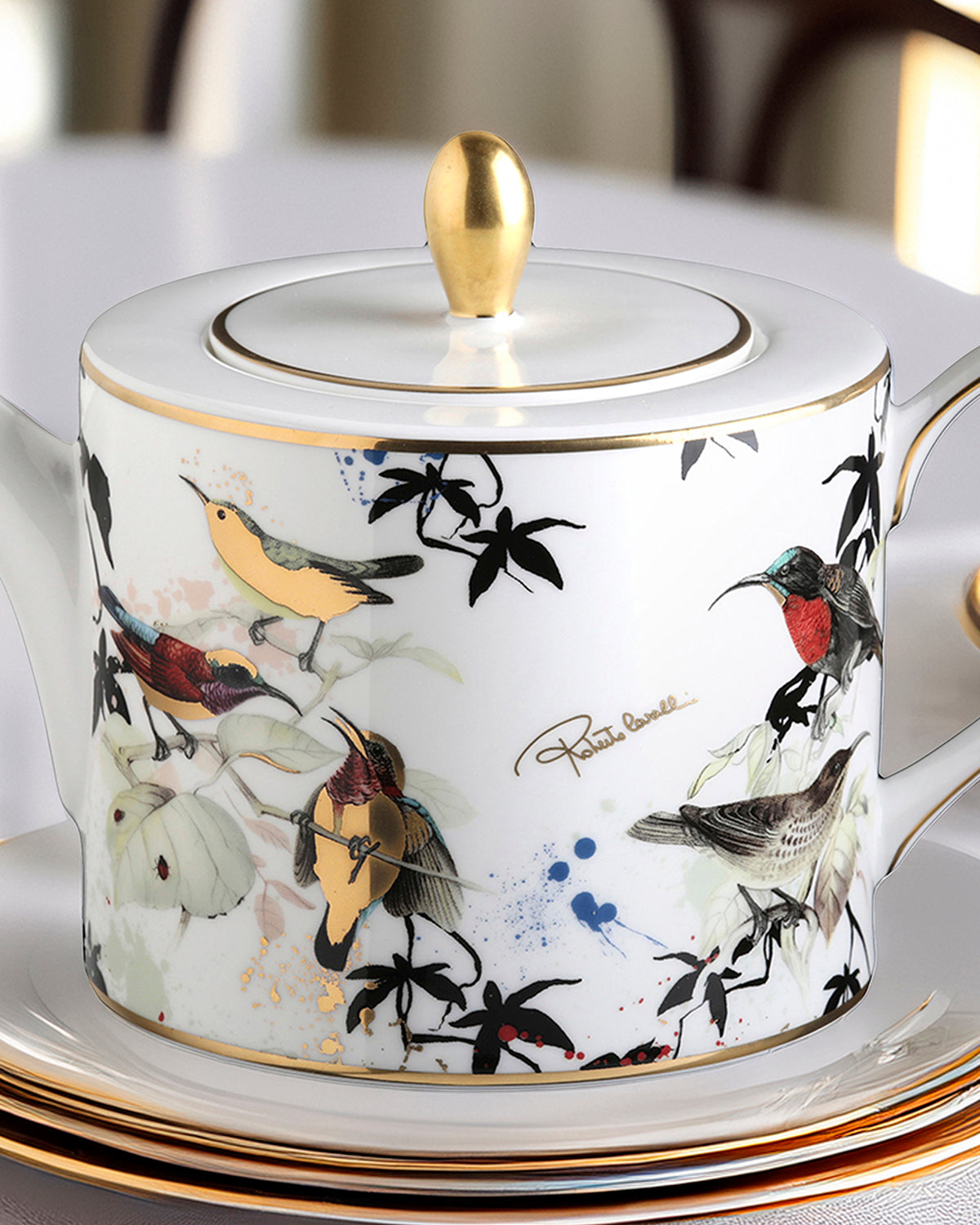 Roberto Cavalli Garden Birds Teapot