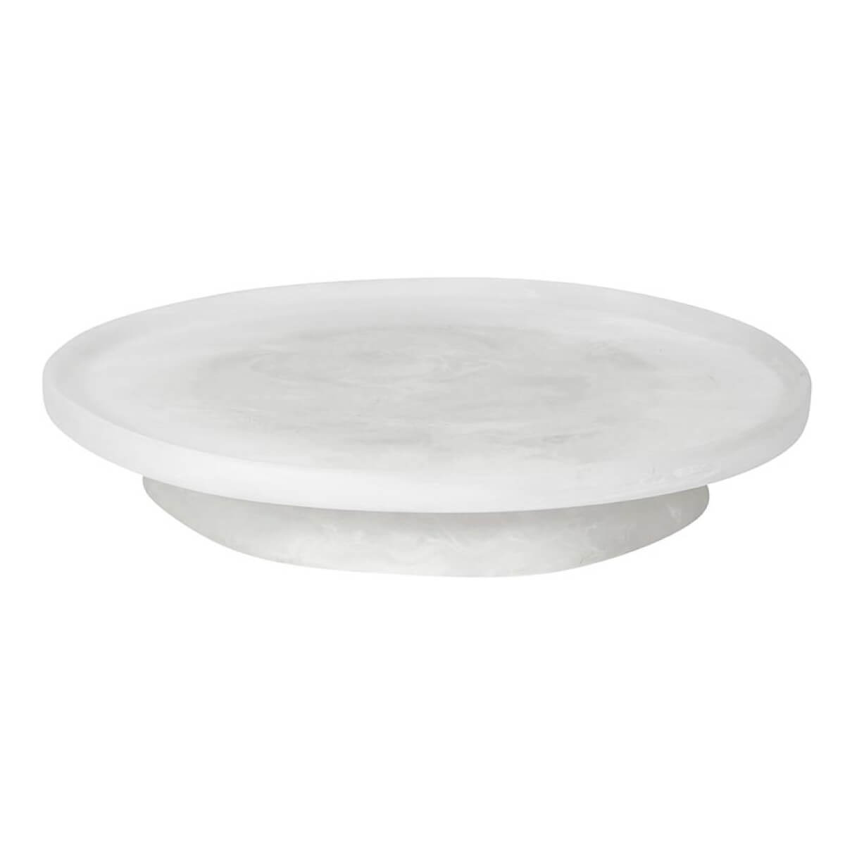 Resin Pedestal Tray white front | MILK MONEY milkmoney.co | 	Home decor online, Modern home decor, Luxury home furnishings, Best home decor, Home accessories for sale, Living room furniture sets, Kitchen decor ideas, Wall art for home, Bathroom accessories, Vintage home decor, Minimalist home decor
