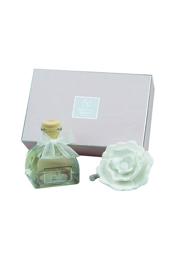 Rose Petals Ceramic Rose Gypsum Flower Diffuser front | MILK MONEY milkmoney.co | Home decor, gift