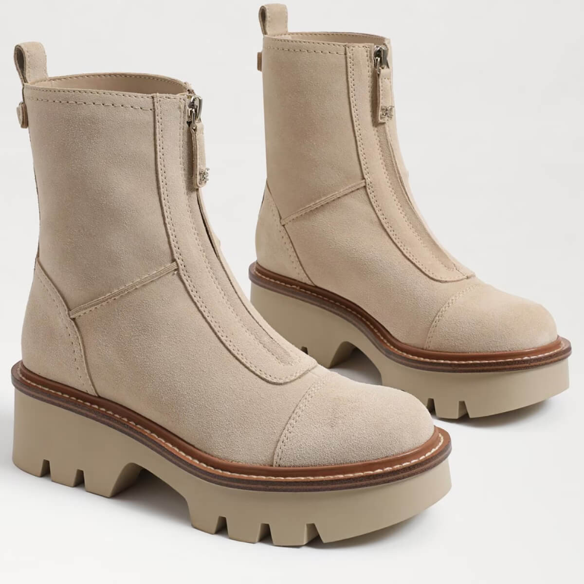 Sam Edelman Cooper Zip-Up Chelsea Boot oat side | MILK MONEY milkmoney.co | cute shoes for women. ladies shoes. nice shoes for women. footwear for women. ladies shoes online. ladies footwear. womens shoes and boots. pretty shoes for women. beautiful shoes for women. 
