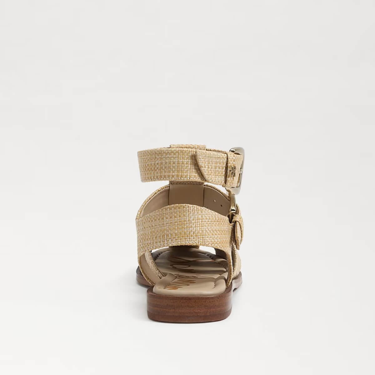 Sam Edelman Dawn Ankle Buckle Sandal linen back | MILK MONEY milkmoney.co | cute sandals for women. cute slides for women. trendy womens sandals. women sandals online. pretty sandals for women. cute slides womens.