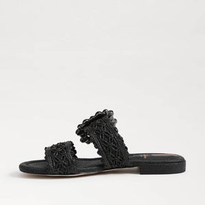 Sam Edelman Elisa Slide Sandal black side | MILK MONEY milkmoney.co | cute sandals for women. cute slides for women. trendy womens sandals. women sandals online. pretty sandals for women. cute slides womens.