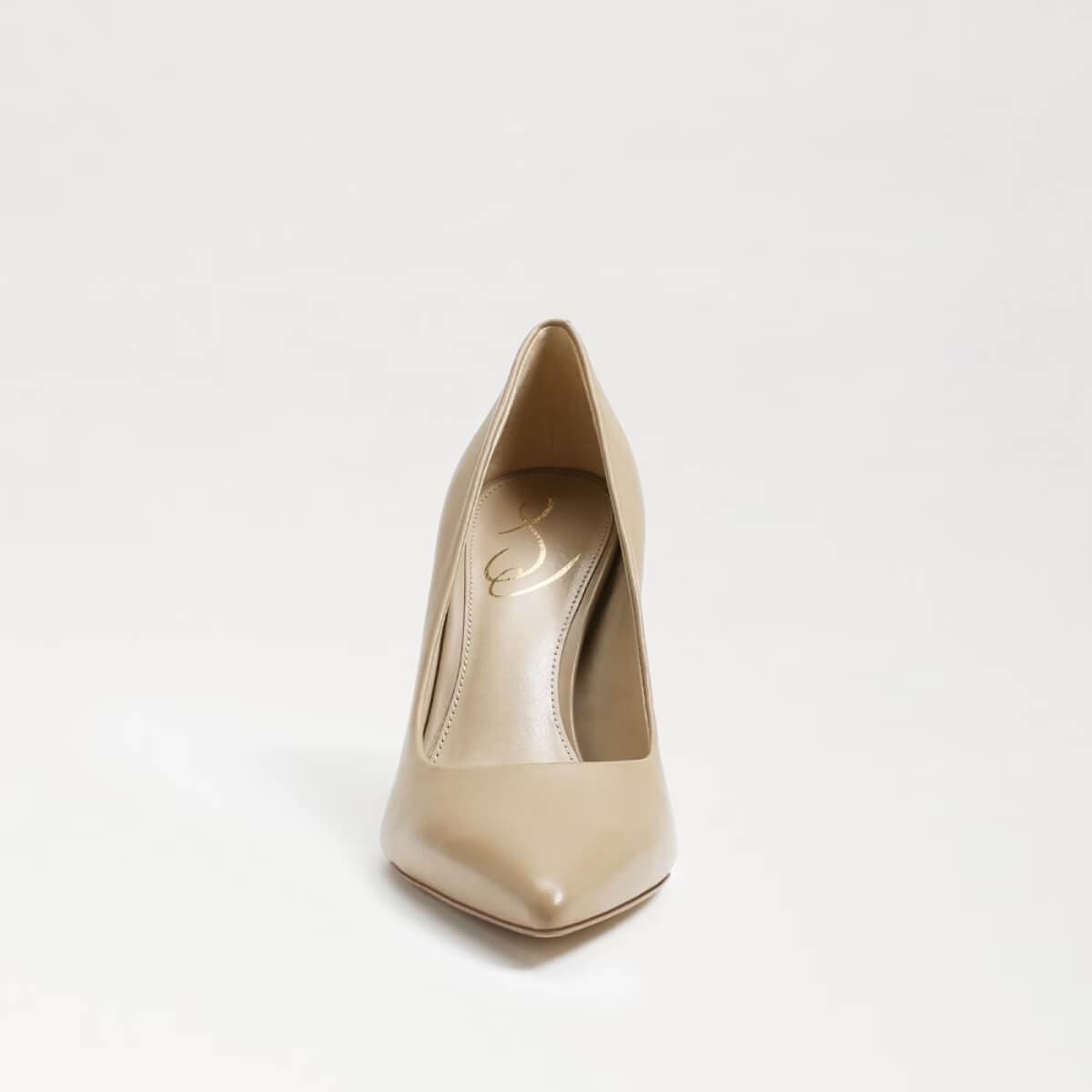 Sam Edelman Hazel Pointed Toe Pump beige front | MILK MONEY milkmoney.co | cute shoes for women. ladies shoes. nice shoes for women. footwear for women. ladies shoes online. ladies footwear. womens shoes and boots. pretty shoes for women. beautiful shoes for women.