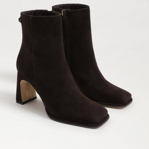 Sam Edelman Irie Square Toe Ankle Bootie chocolate brown   | MILK MONEY milkmoney.co | cute shoes for women. ladies shoes. nice shoes for women. footwear for women. ladies shoes online. ladies footwear. womens shoes and boots. pretty shoes for women. beautiful shoes for women.
