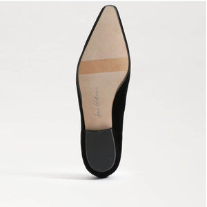 Sam Edelman Janna Luster Pointed Toe Flat black bottom | MILK MONEY milkmoney.co | cute shoes for women. ladies shoes. nice shoes for women. footwear for women. ladies shoes online. ladies footwear. womens shoes and boots. pretty shoes for women. beautiful shoes for women.