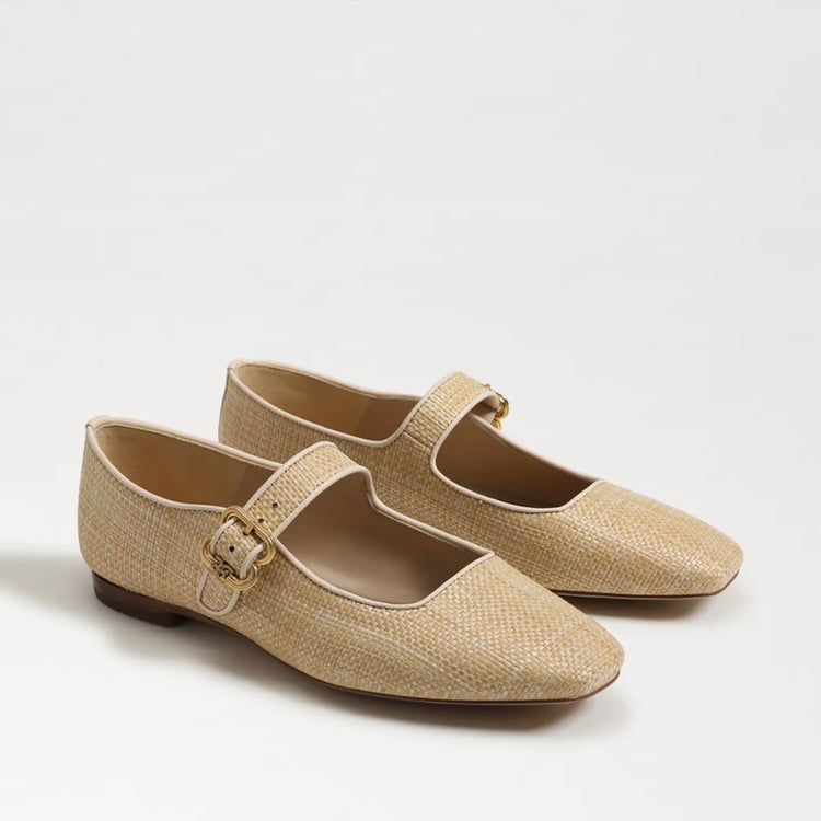 Sam Edelman Michaela Mary Jane Flat Bleached Beechwood Weave side | MILK MONEY milkmoney.co | cute shoes for women. ladies shoes. nice shoes for women. footwear for women. ladies shoes online. ladies footwear. womens shoes and boots. pretty shoes for women. beautiful shoes for women. 
