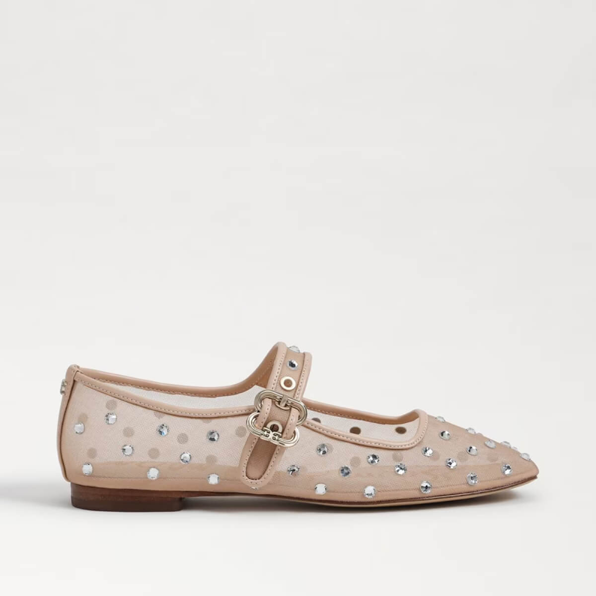 Sam Edelman Michaela Shine Mary Jane Flat vintage pink side | MILK MONEY milkmoney.co | cute shoes for women. ladies shoes. nice shoes for women. footwear for women. ladies shoes online. ladies footwear. womens shoes and boots. pretty shoes for women. beautiful shoes for women.