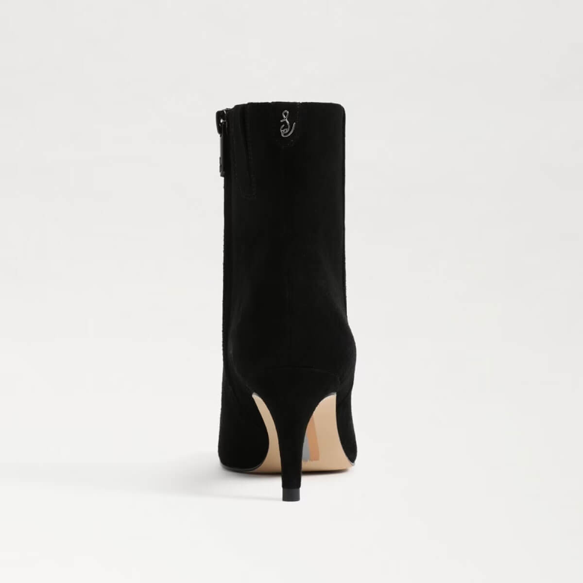 Sam Edelman Ulissa Luster Imitation Pearl Pointed Toe Bootie black back | MILK MONEY milkmoney.co | cute shoes for women. ladies shoes. nice shoes for women. footwear for women. ladies shoes online. ladies footwear. womens shoes and boots. pretty shoes for women. beautiful shoes for women.