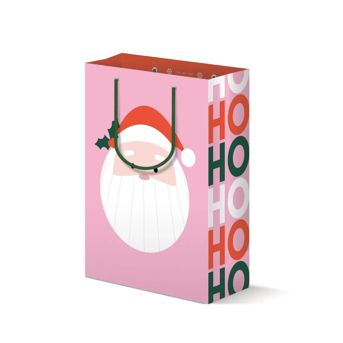 Santa Baby Gift Bag pink front | MILK MONEY milkmoney.co | cute gifts, gift bag 