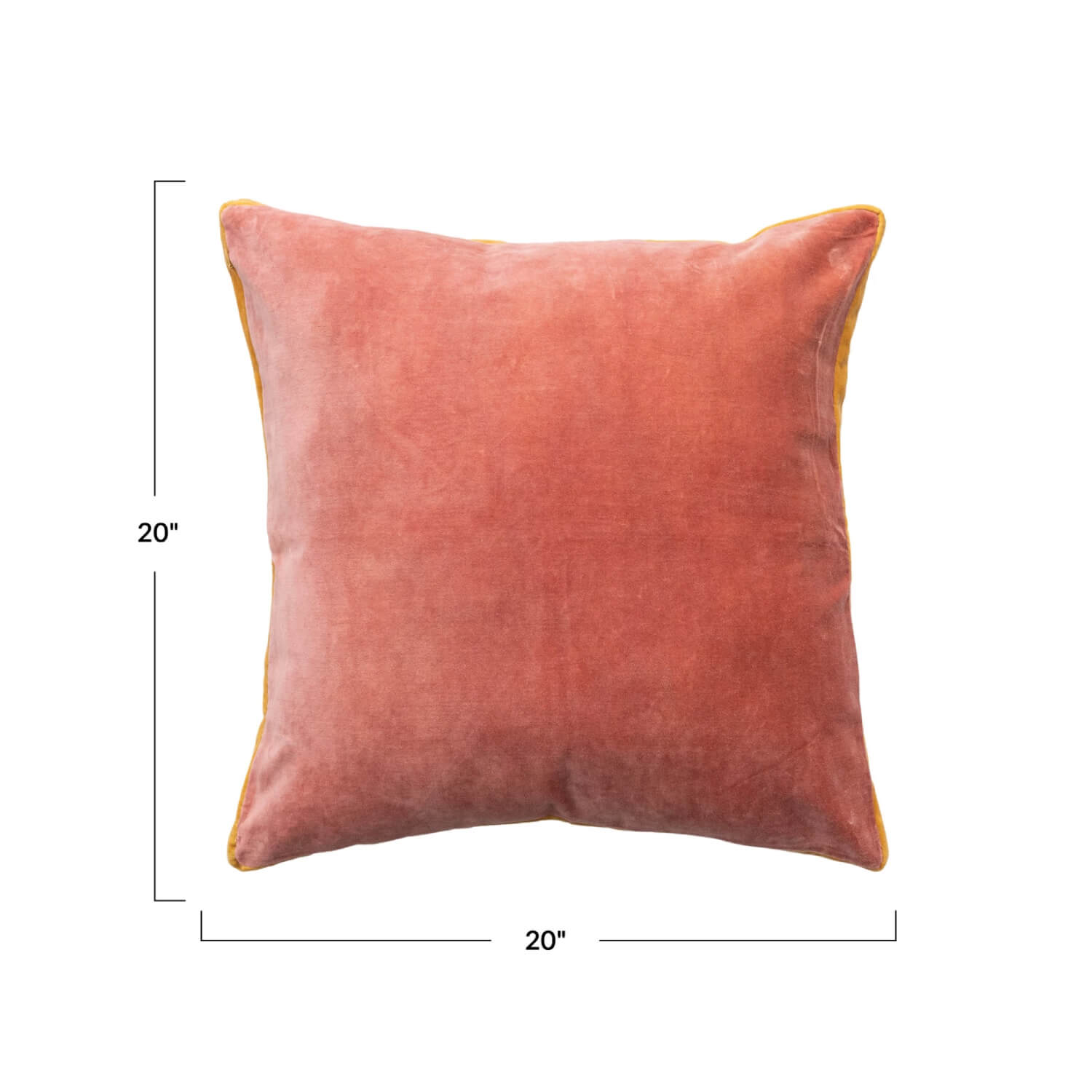 Square Cotton Velvet Throw Pillow pink front | MILK MONEY milkmoney.co | 	Home decor online, Modern home decor, Luxury home furnishings, Best home decor, Home accessories for sale, Living room furniture sets, Kitchen decor ideas, Wall art for home, Bathroom accessories, Vintage home decor, Minimalist home decor
