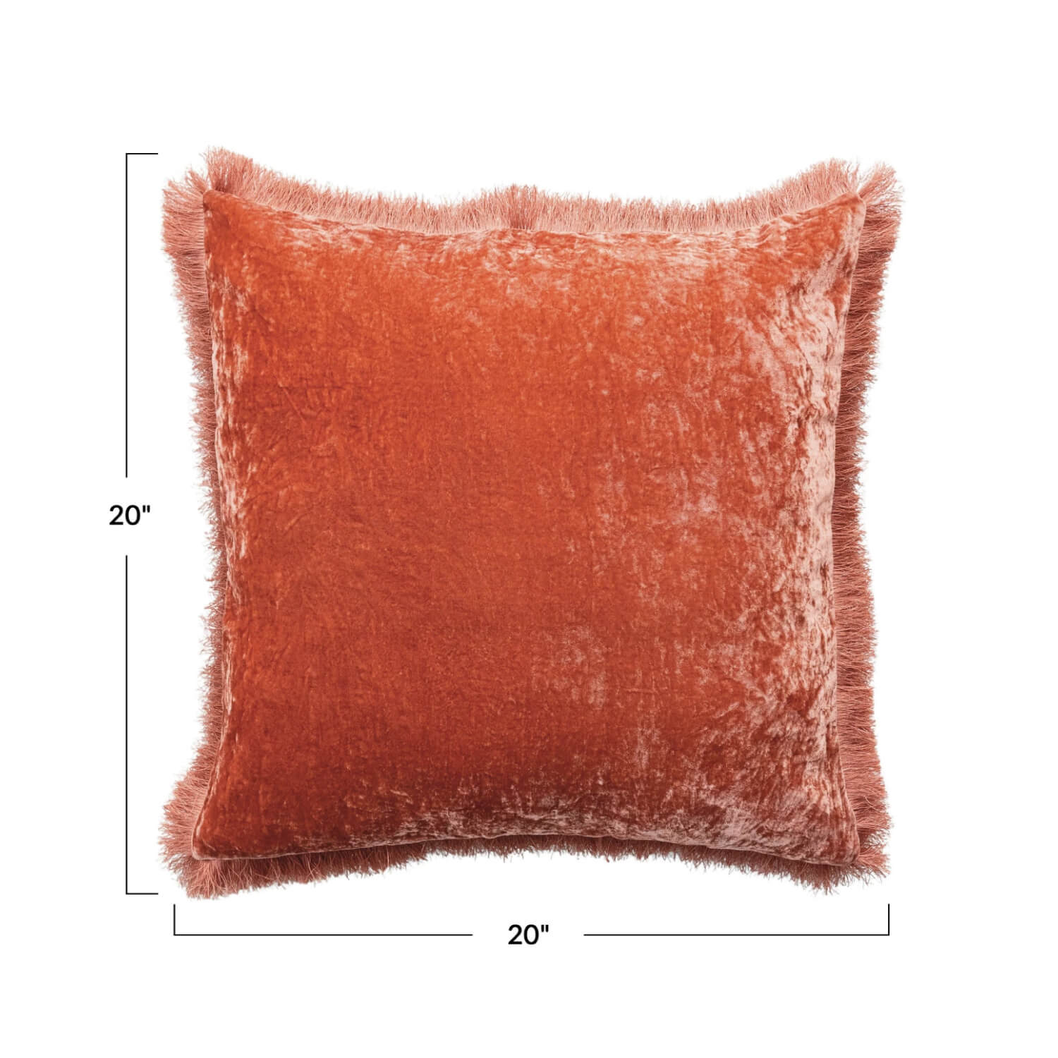 Square Velvet & Eyelash Fringe Pillow  clay front | MILK MONEY milkmoney.co | 	Home decor online, Modern home decor, Luxury home furnishings, Best home decor, Home accessories for sale, Living room furniture sets, Kitchen decor ideas, Wall art for home, Bathroom accessories, Vintage home decor, Minimalist home decor
