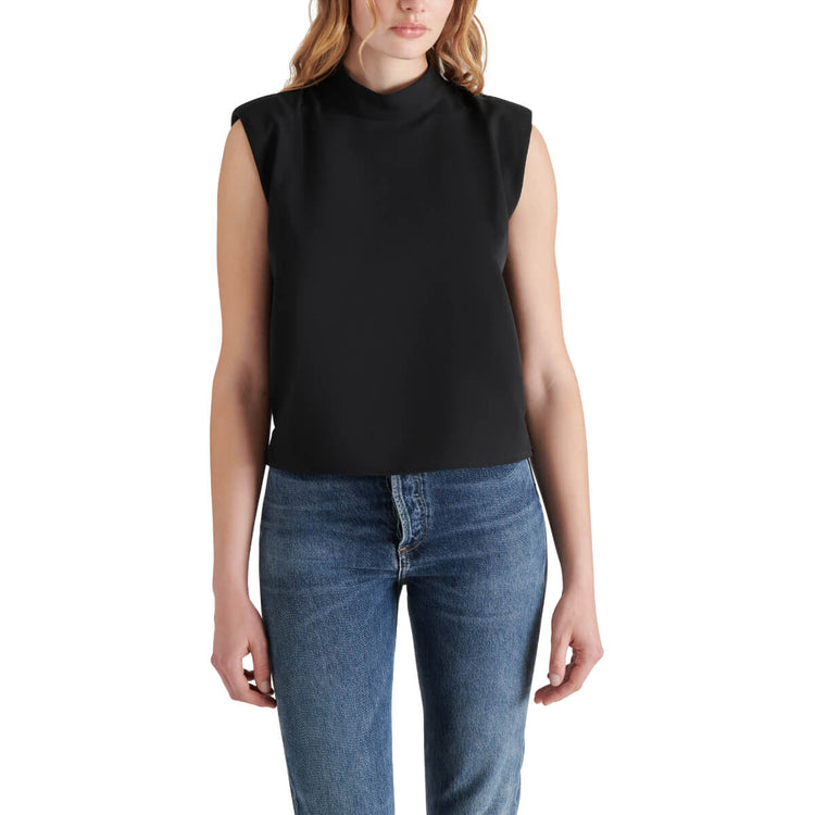 Steve Madden Adelie Top  black top | MILK MONEY milkmoney.co | cute tops for women. trendy tops for women. cute blouses for women. stylish tops for women. pretty womens tops. 
