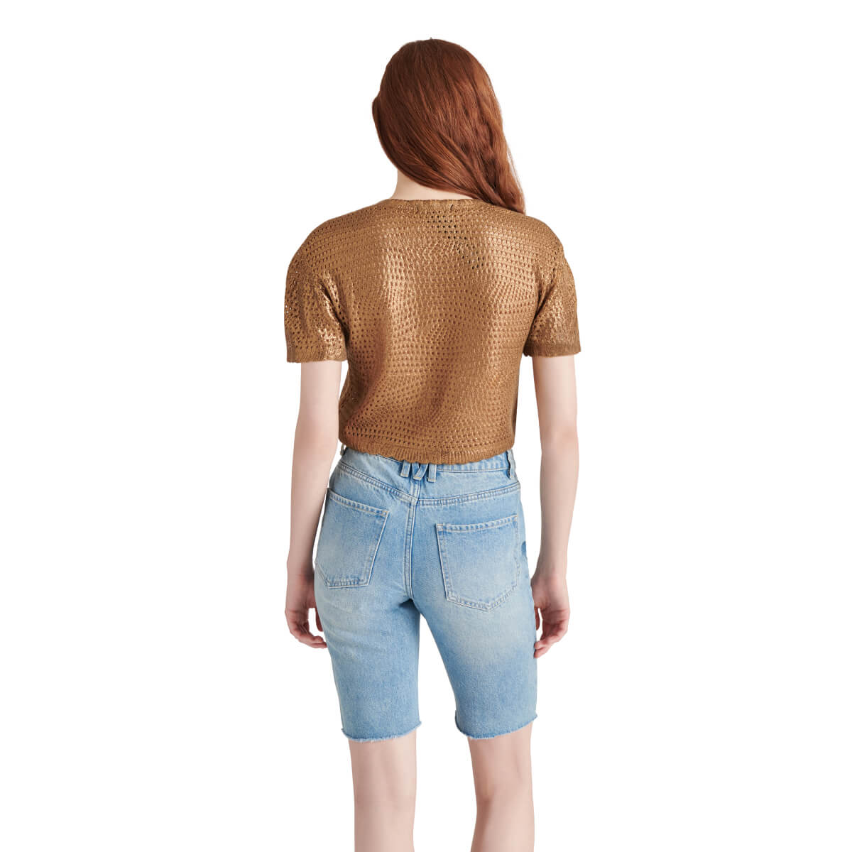 Steve Madden Biana Sweater brown back | MILK MONEY milkmoney.co | cute tops for women. trendy tops for women. cute blouses for women. stylish tops for women. pretty womens tops. 
