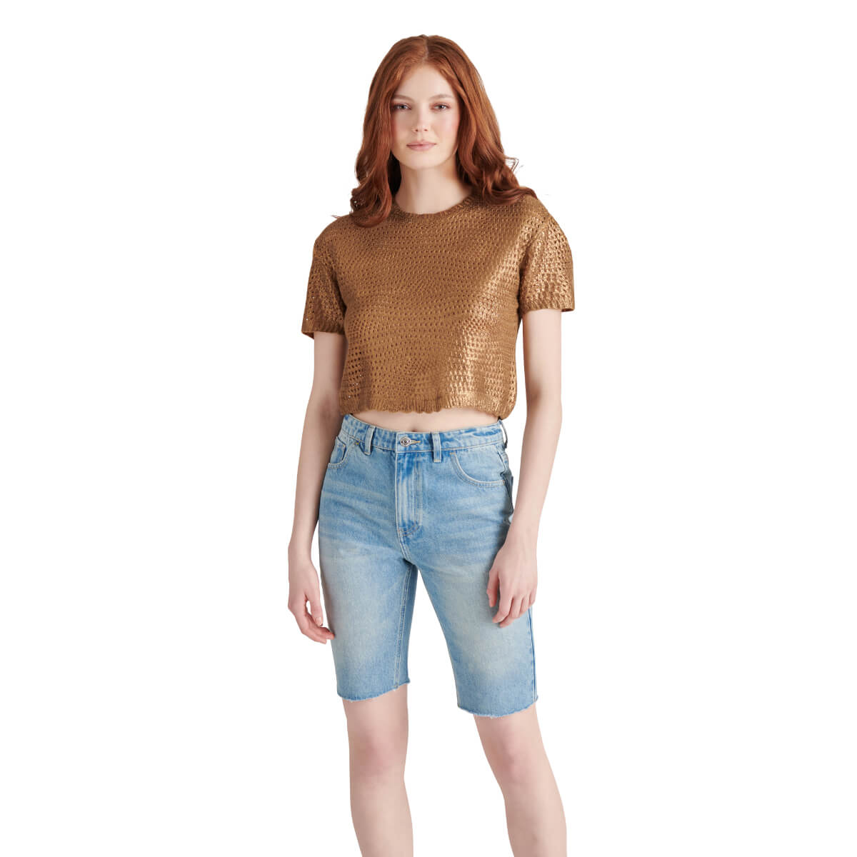 Steve Madden Biana Sweater brown front | MILK MONEY milkmoney.co | cute tops for women. trendy tops for women. cute blouses for women. stylish tops for women. pretty womens tops. 
