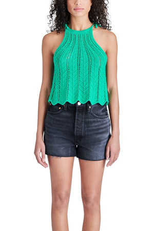 Steve Madden Camryn Sweater Camisole green front  | MILK MONEY milkmoney.co | cute clothes for women. womens online clothing. trendy online clothing stores. womens casual clothing online. trendy clothes online. trendy women's clothing online. ladies online clothing stores. trendy women's clothing stores. cute female clothes.