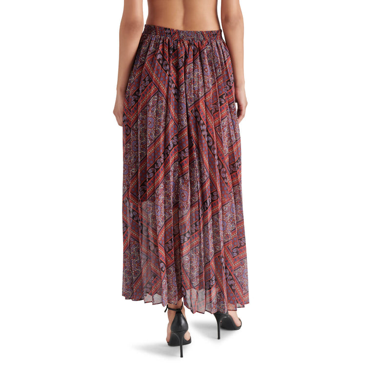 Steve Madden Coppola Maxi Skirt red back | MILK MONEY milkmoney.co | cute clothes for women. womens online clothing. trendy online clothing stores. womens casual clothing online. trendy clothes online. trendy women's clothing online. ladies online clothing stores. trendy women's clothing stores. cute female clothes.
