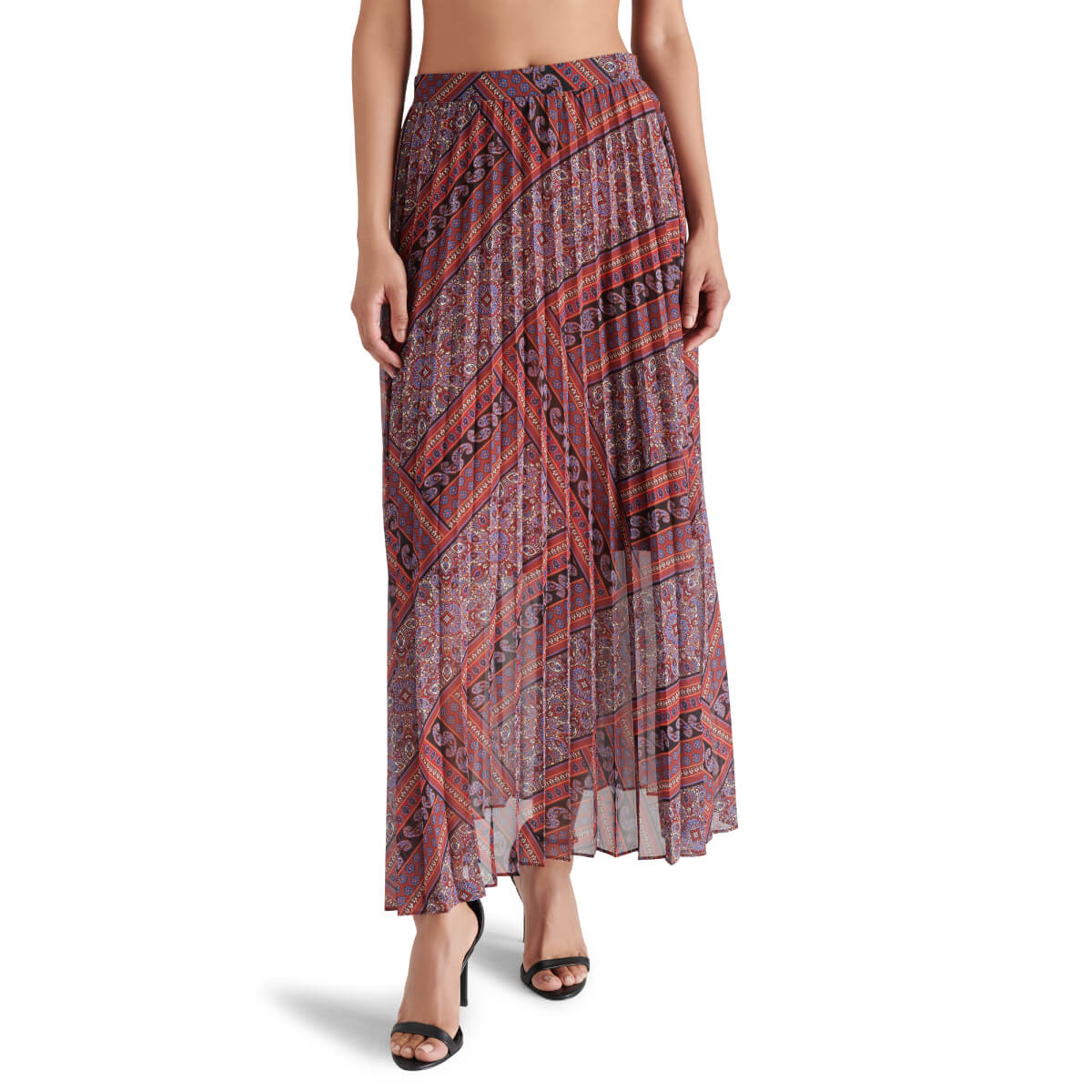 Steve Madden Coppola Maxi Skirt red front | MILK MONEY milkmoney.co | cute clothes for women. womens online clothing. trendy online clothing stores. womens casual clothing online. trendy clothes online. trendy women's clothing online. ladies online clothing stores. trendy women's clothing stores. cute female clothes.
