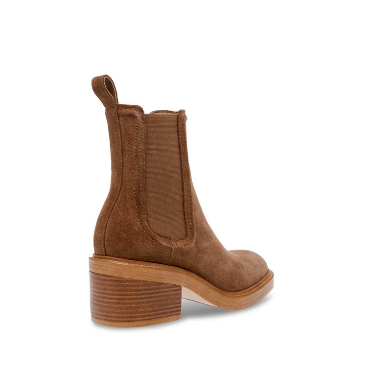 Steve Madden Curtsy Platform Chelsea Boot oatmeal suede back side | MILK MONEY milkmoney.co | cute shoes for women. ladies shoes. nice shoes for women. ladies shoes online. ladies footwear. womens shoes and boots. pretty shoes for women. beautiful shoes for women.